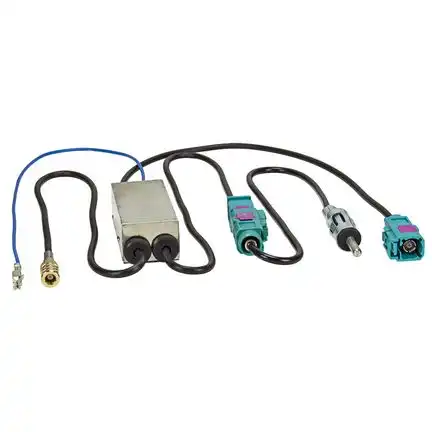 tomzz Audio AM/FM DAB+ Antennensplitter Adapter adaptiert von fakra auf DIN (m) / SMB (f)