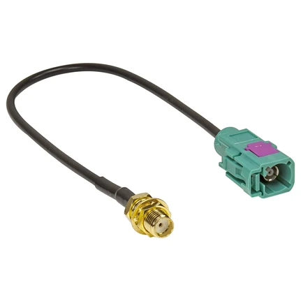 Fakra (F) Antennenadapter Kupplung auf SMA (F) Kupplung kompatibel mit Audi Seat Skoda VW mehrfarbig GSM GPS DAB Navi