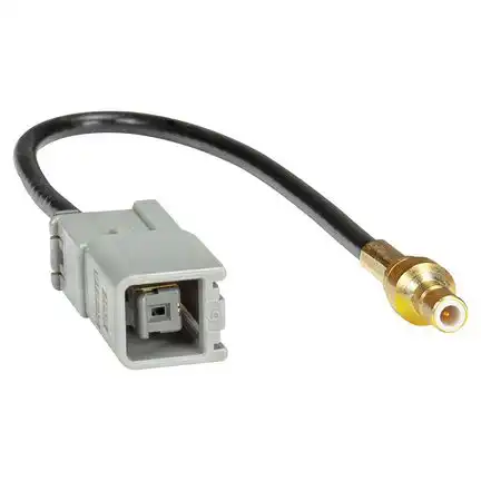 11111tomzz Audio Antennenadapter kompatibel mit Alpine Clarion Grundig Kenwood Philips adaptiert von SMB (m) auf GT5 grau (f)