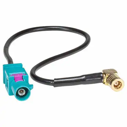 Fakra (M) Antennenadapter Stecker auf 90 Grad Winkel SMB (F) Kupplung kompatibel mit DAB+ Pioneer Sony Kenwood Alpine JVC uva