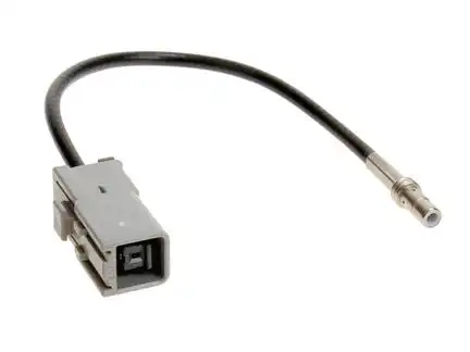 11111ACV GPS - Adapter kompatibel mit Alpine Blaupunkt Clarion Grundig Kenwood Philips adaptiert von SMB (m) auf GT5 grau (f)