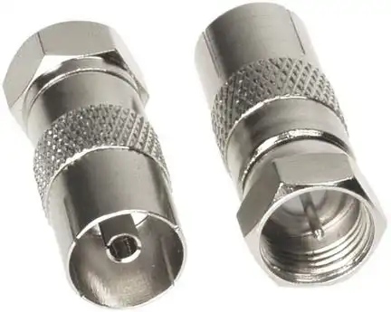 11111Antennenadapter adaptiert von F-Stecker auf Koax Buchse 