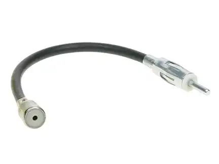 ACV Antennenadapter 15 cm adaptiert von DIN (m) auf ISO (f) 