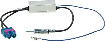 ACV Antennenadapter kompatibel mit VW Phantomspeisung u. Diversity ab Bj. 2008 adaptiert von Doppel-Fakra (m) auf DIN (m)