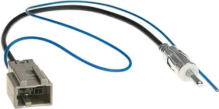 11111Antennenadapter kompatibel mit Honda Nissan Mazda Suzuki Acura Accord CR-V Civic Fit Jazz Pilot HR-V Navara Pathfinder Tiida Qashqai Almera G35 Juke 3 5 6 Swift SX4 S-Cross Kizashi Grand Vitara adaptiert von GT13 (f) auf DIN (m)