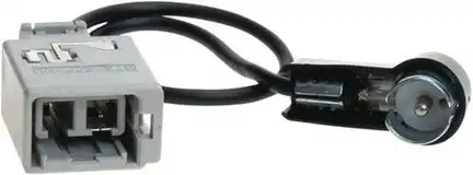 11111Antennenadapter kompatibel mit Volvo S80 V70 V40 adaptiert von GT5 grau 2PP (m) auf ISO (m)