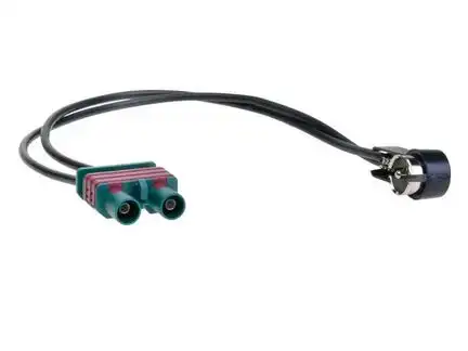 11111Antennenadapter kompatibel mit Volvo adaptiert von Doppel-Fakra (m) auf ISO (m)