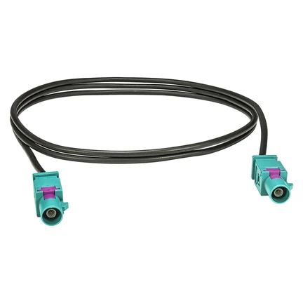 Fakra Antennen-Verlängerung 1m 100cm Fakra Stecker (M) auf Fakra Stecker (M) Kabel RG174 Typ Z codiert