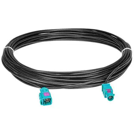 tomzz Audio Fakra Antennen-Verlängerung 10m 1000cm Fakra (F) Buchse auf Fakra (M) Stecker Kabel RG174 Typ Z codiert