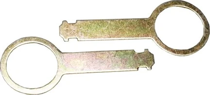 Entriegelungsbügel Audi VW Radios mit senkr. Entriegelungsschlitz 