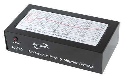 Dynavox TC-750 Phono Vorverstärker Profi Phono Vorstufe schwarz 