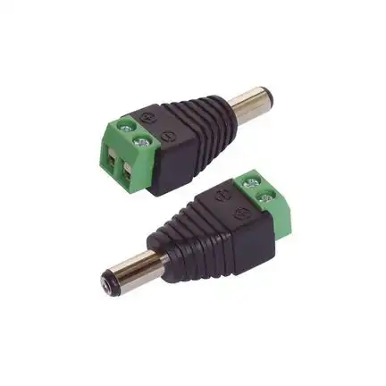 11111Adapter DC-Hohlstecker 2er Set adaptiert von 5.5 x 2.1mm auf auf 2 Pin-Terminalblock