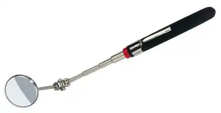 11111Teleskop Spiegel bis 490mm Länge mit Knickgeleng 