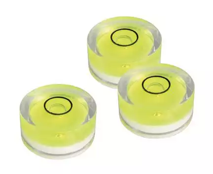 11111BLANKO 5 x kleine Wasserwaage Libelle (18 x 9mm) zum Ausrichten von Plattenspielern Lautsprecherboxen Fotoausrüstungen und anderen Gegenständen