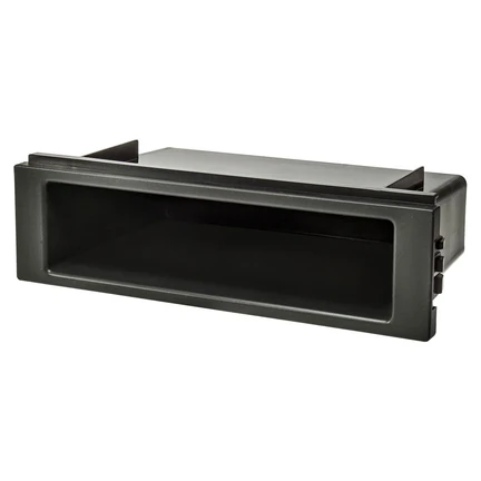Ablagefach Schacht Kunststoff mit Auflagekante Höhe 50mm schwarz matt
