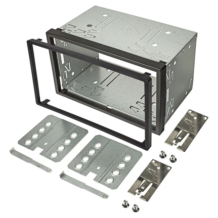 2DIN Doppel DIN Metal Rahmen Einbauschacht Radioblende Einbausatz Einbaurahmen China/Android Geräte