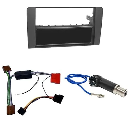 Radioeinbauset kompatibel mit Audi A3 2-DIN mit Fach schwarz Bj. 2003 - 2006