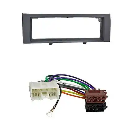 Radioeinbauset kompatibel mit Mitsubishi Colt Colt CZC (Z30) (Z30G) (Z3V) (Z3B) 1-DIN schwarz 2004-2008 vor Facelift