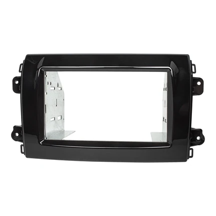 tomzz Audio Doppel DIN Radioblende HQ kompatibel mit Fiat Ducato Serie 8 Piano Lack schwarz Fahrzeuge mit Radiovorbereitung ab 2021