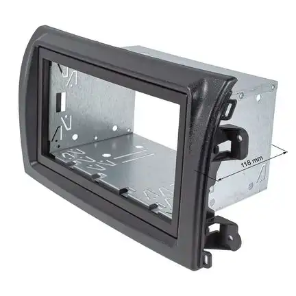 11111Doppel DIN Radioblende kompatibel mit Fiat Ducato Serie 8 schwarz Fahrzeuge mit Radiovorbereitungab 2021