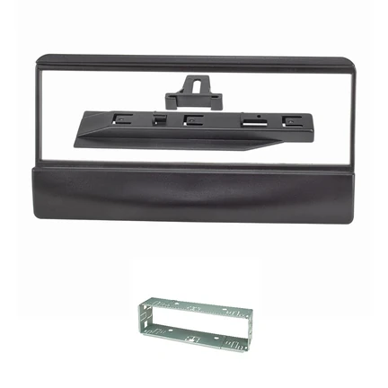 Radioblende Metallschacht kompatibel mit Ford Escort Focus Fiesta Scorpio Transit Mazda 121 schwarz