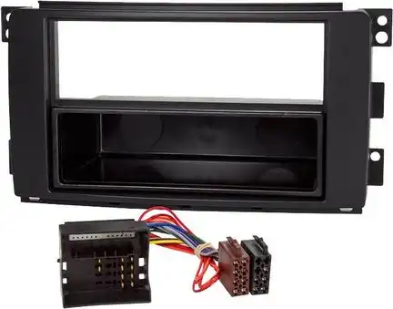 11111Radioeinbauset kompatibel mit Smart ForTwo ForFour (451) (454) 1-DIN MOST Quadlock anthrazit