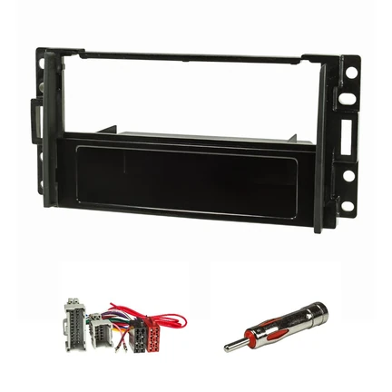 Doppel DIN 1DIN Radioblende Set kompatibel mit Hummer H3 2005-2010 