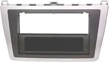 11111Radioblende kompatibel mit Mazda 6 (GH) 1-DIN silber / schwarz Bj. 02/2008 - 12/2012