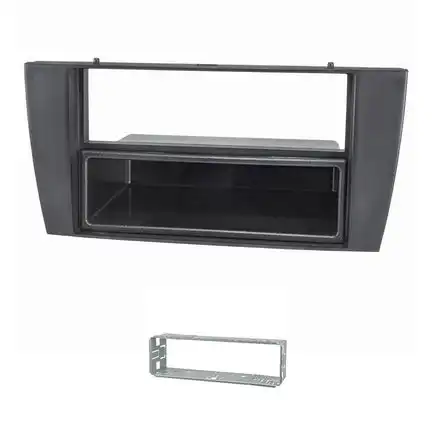 Radioblende Metallschacht kompatibel mit Jaguar X-Type 2001-2009 S-Type 2002-2007 schwarz