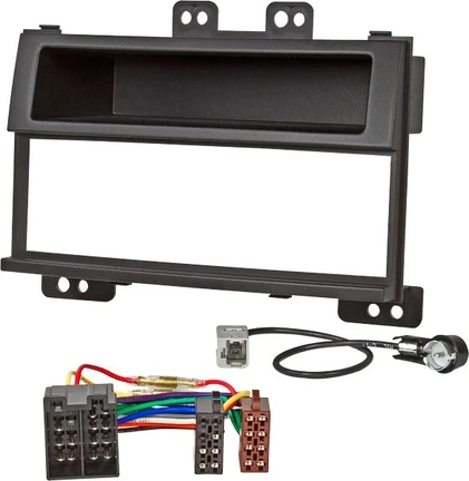 Radioeinbauset kompatibel mit Hyundai i20 1-DIN mit Fach schwarz ab Bj. 2008