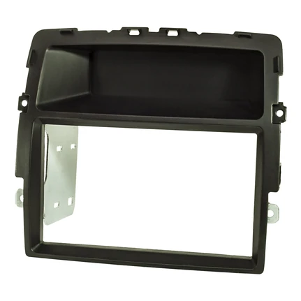 Doppel DIN Radioblende kompatibel mit Opel Vivaro B Nissan Primastar Renault Trafic II 2011-2014 schwarz ohne Bordcomputer