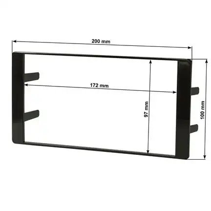 11111Radioblende kompatibel mit Subaru Impreza Forester 2-DIN Piano Lack schwarz