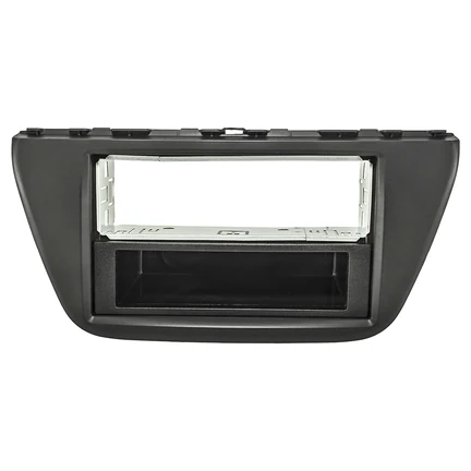Radioblende Metallschacht kompatibel mit Suzuki SX4 S-Cross ab 2013 schwarz matt