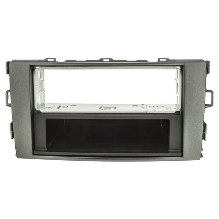 Radioblende Metallschacht kompatibel mit Toyota Auris E150 2007-2012 silber