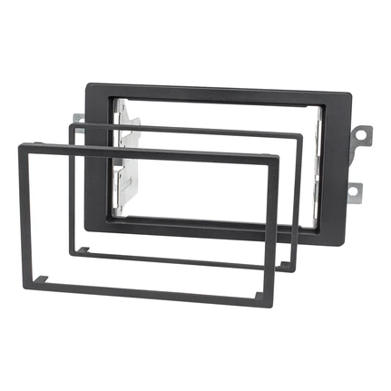 Doppel DIN Radioblende kompatibel mit Toyota Aygo X ab 2022 mit Metall Kit anthrazit schwarz