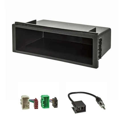 Radioblende Set kompatibel mit Volvo S40 V40 Profi Version S40/V40 mit Antennenadapter GT5 Radioadapter ISO