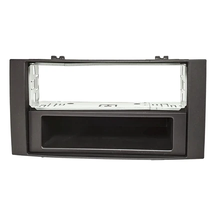 Radioblende Metallschacht kompatibel mit VW Touareg (Typ 7L) Multivan T5 schwarz