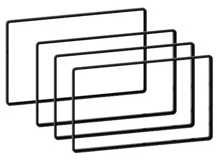 11111Distanzrahmenset 3 x 5 mm / 1 x 2.5 mm 4 Stück 