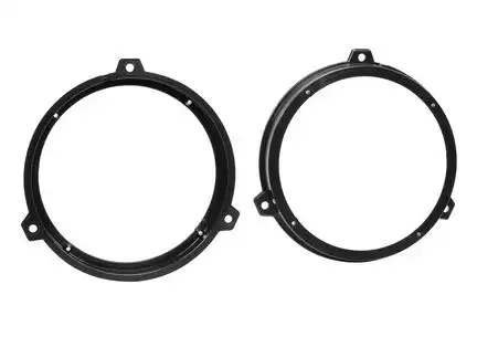 11111Lautsprecher Adapterringe kompatibel mit Fiat Panda (169) Bj. 10/2003 - 2012 adaptiert auf 165er Lautsprecher