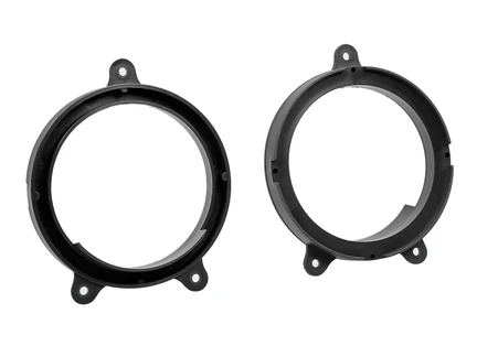 ACV Lautsprecher Adapterringe kompatibel mit Renault Twingo II (CNO) Türe Front ab Bj. 07/2007 adaptiert auf 130er Lautsprecher