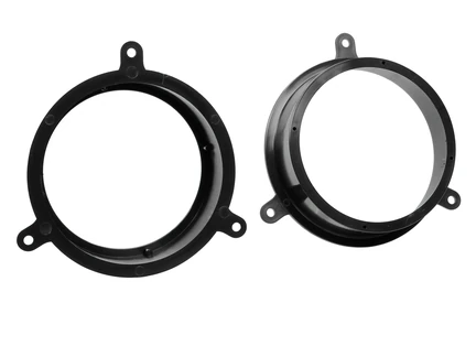 ACV Lautsprecher Adapterringe kompatibel mit Renault Scénic Captur Laguna Megane Türe Front Türe Heck ab Bj. 04/2009 adaptiert auf 165er Lautsprecher