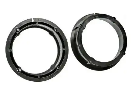 11111Lautsprecher Adapterringe kompatibel mit Audi Seat Skoda VW A2 Leon Toledo Fabia Bora Golf New Beetle Passat Polo 38 mm Variante adaptiert auf 165er Lautsprecher