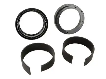 11111Lautsprecher Adapterringe kompatibel mit VW New Beetle Fox Lupo Polo Front + Heck adaptiert auf 165er Lautsprecher