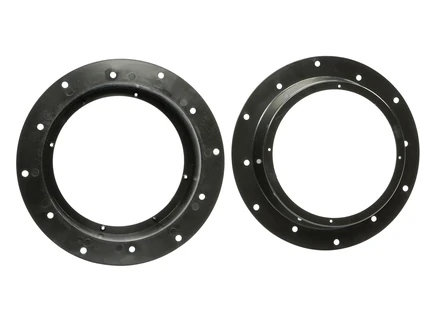 ACV Lautsprecher Adapterringe kompatibel mit Audi Skoda Porsche VW Q3 Cayenne Octavia Superb Yeti Arteon Caddy Caravelle Golf Jetta Multivan T5 Touran Tiguan Touareg Passat Sharan Eos Beetle adaptiert auf 165er Lautsprecher