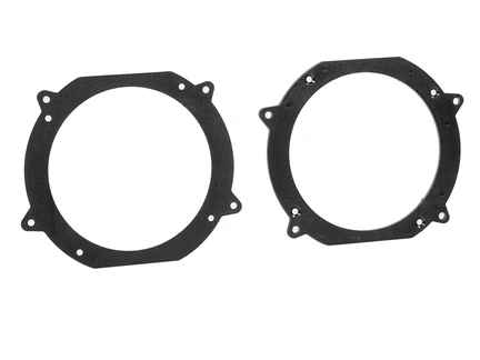 ACV Lautsprecher Adapterringe kompatibel mit Volvo 740 760 850 940 960 Türe Front / Türe Heck adaptiert auf 130er Lautsprecher