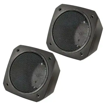 tomzz Audio 10er Retro Look Aufbau Lautsprecher Gehäuse 100mm DIN Lautsprecher KFZ Youngtimer Boot LKW Baumaschinen Hobbykeller