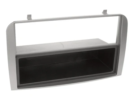 ACV Radioblende kompatibel mit Alfa Romeo 147 GT (937) 2-DIN mit Fach silber bis Bj. 2010