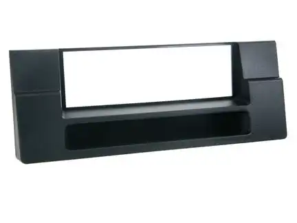 11111Radioblende kompatibel mit BMW 5er X5 (E39) (E53) 1-DIN mit Fach schwarz ohne Bordcomputer