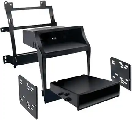 11111Radioblende kompatibel mit Cadillac Escalade (GMT900) 2-DIN-Set mit Fach schwarz Bj. 2007 - 2014