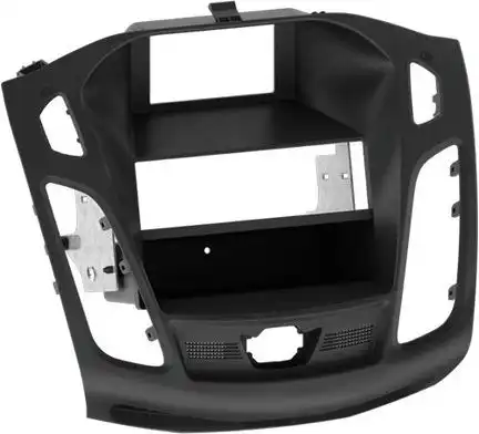 ACV Radioblende kompatibel mit Ford Focus (DYB) 2-DIN-Set mit Fach schwarz ab Bj. 01/2011